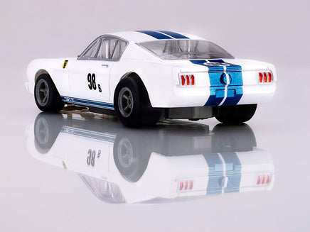 AFX Mustang FT350R – 1965 White/Blue Miles 22125