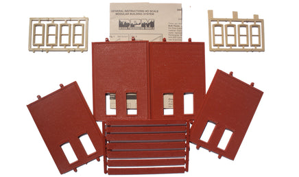 HO DPM Two-Story Rectangular 2 Low Window 30137