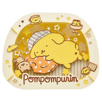 Pompompurin character with a yellow background and star decorations