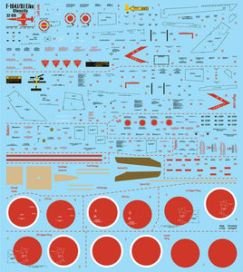 1/32 Fundekals F-104J/DJs STENCILS 32010
