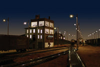 O Woodland Wooden Pole Street Lights 5646