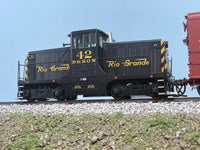 HO Rapido GE 44 Tonner (DC/DCC/Sound): Rio Grande - Black & Yellow: #38 - 048511 - MPM Hobbies