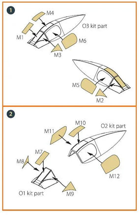1/48 Clear Prop XA2D-1 Skyshark Paint Mask A48003