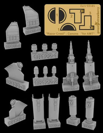 1/72 Green Strawberry Razor Crest - Fruit Pack Detail Set (AMT) BFP25