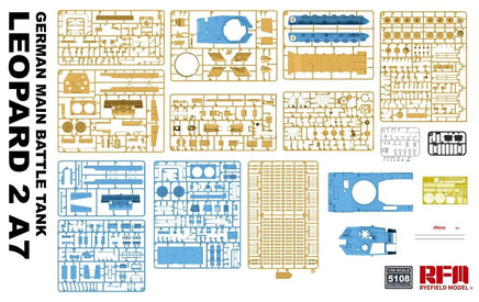 1/35 Ryefield Models German Main Battle Tank Leopard 2 A7 5108