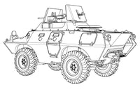 1/72 ACE Model V-100 (XM-706 E2) USAF Armored Patrol Car 72438