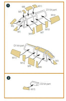 1/72 Clear Prop Ki-61-II, Ki-100-I painting mask (Finemolds FP17, FP19) A72185