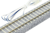 HO Kato 246mm (9 3/4″) Concrete Tie Feeder Track w/ Cable 2-153