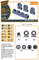 1/72 Clear Prop F-86A wheel set type 2 (CP) 72164