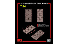 1/35 Ryefield Models T-34 3D Printed Workable Track Links 2023