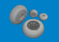 1/48 Eduard P-40N wheels cross tread 6481135
