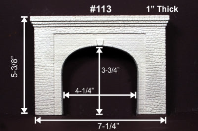 HO Monroe Tunnel Portal Random Stone Double-Track #113