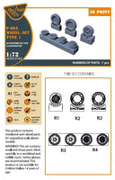 1/72 Clear Prop F-86A Wheel Set Type 1 (CP) 72163