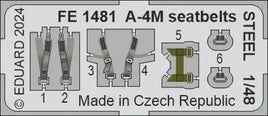 1/48 Eduard A-4M seatbelts STEEL Zoom set for MAGIC FACTORY FE1481
