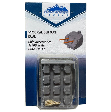 1/700 Blue Ridge Models - 5/38 Caliber Gun - Dual (x12) - Resin 10017