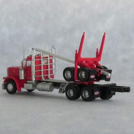 N Trainworx Red Peterbilt 379 Log Truck 47983