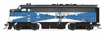 HO Broadway Ltd EMD F3A B&M 4228A Blue McGinnis Paragon4 Sound/DC/DCC 9656