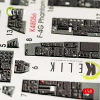 1/48 Kelik F-4G Interior 3D Decals for Meng Kit K48056