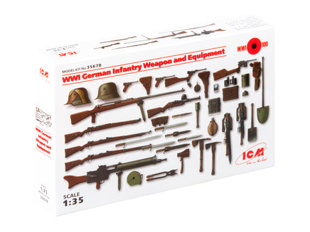 1/35 ICM WWI German Infantry Weapons & Equipment 35678