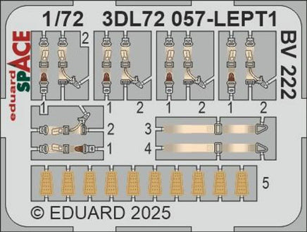 1/72 Eduard BV 222 SPACE for REVELL kit 3DL72057