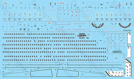 1/144 Fundekals 737NG WINDOWS / STENCILS 44011