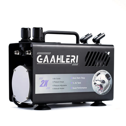 Gaahleri Dual Drive Series Airbrush Air Compressor GT-918 for Airbrush Painting 40058