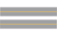 HO Easy Streets Aged Asphalt Straight Section Road - Single Passing (Qty 2) 3153030 - MPM Hobbies