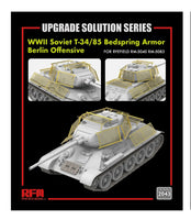 1/35 Ryefield Models WWII Soviet T-34/85 Bedspring Armor Berlin Offensive 2043