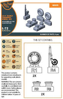 1/72 Clear Prop La-5 (Early Version) Wheel Set for CP Kit CP72014 A72013