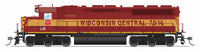 HO Broadway Ltd EMD SD45 WC 7514 Maroon & Yellow No-Sound/DCC-Ready 9826