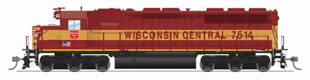 HO Broadway Ltd EMD SD45 WC 7514 Maroon & Yellow No-Sound/DCC-Ready 9826