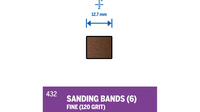 Dremel 1/2" 120-Grit Sanding Band (6 Pack) 432