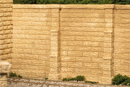 HO Monroe Retaining Walls Sand Stone Block 2/pkg #167