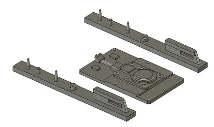 3D model of a mechanical component on a white background