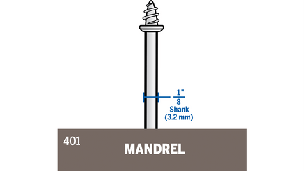 Dremel Mandrel for Polishing Bit 401