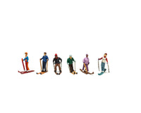 HO Woodland Scenic Accents Snow Skiers A1967