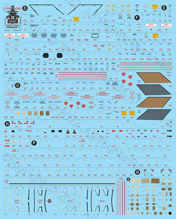 1/48 Fundekals F-4 PHANTOM FACTORY STENCILS 48038