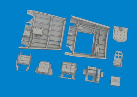 1/48 Eduard P-40N radio compartment PRINT 6481133