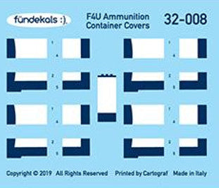 1/32 Fundekals F4U/FG-1D AMMO CANS 32008