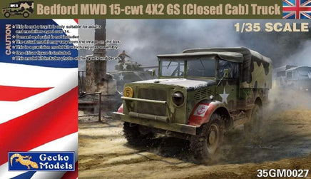 1/35 Gecko Models Bedford MWD 15-cwt 4x2 GS Truck w/Canvas Cover (Closed Cab) 35GM0027