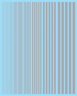 Multi Scale Fundekals SILVER STRIPES