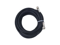 Vigiart HS-B3-1 braided air hose coiled, 3 meter length, 1/8 BSP female connections, black flexible construction
