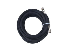 Vigiart HS-B3-1 braided air hose coiled, 3 meter length, 1/8 BSP female connections, black flexible construction

