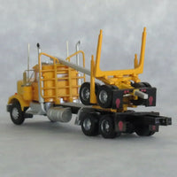 N Trainworx Yellow Kenworth W900 Log Truck 49085