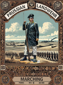 1/72 Hat Industries Napoleonic Prussian Landwehr (Marching) 2001