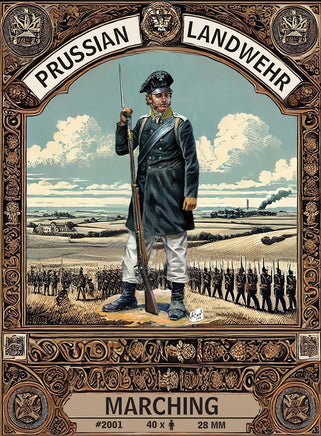 1/72 Hat Industries Napoleonic Prussian Landwehr (Marching) 2001