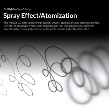 Gaahleri Premium Series HPM-Mobius 0.2mm Airbrush 40850