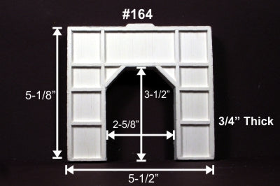 HO Monroe Tunnel Portal Wood Outside Braced Single Track #121