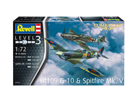 1/72 Revell Germany Combat Set Messerschmitt Bf109G-10 - Spitfire Mk.V 03710
