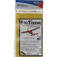 Eze Tissue packaging for model aircraft with a red airplane illustration on a white background